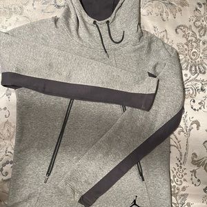 Mens Gray Jordan Hoodie